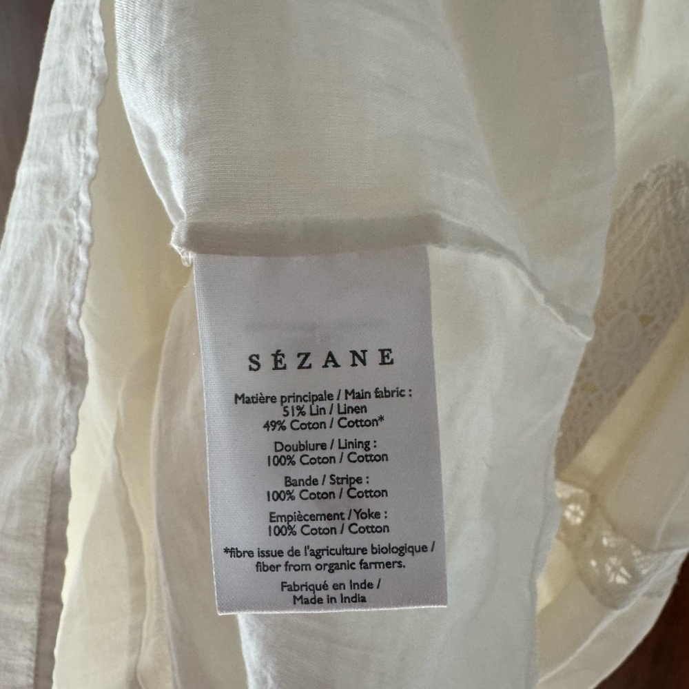 Sézane Zarri Midi Dress White FR34 - Picture 10 of 10